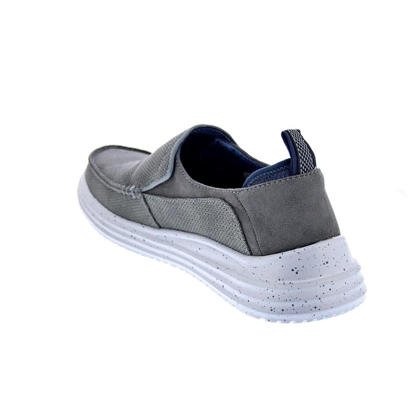 Mocasines Skechers zapatos Hombre modelo Moc Toe Gris Elástico