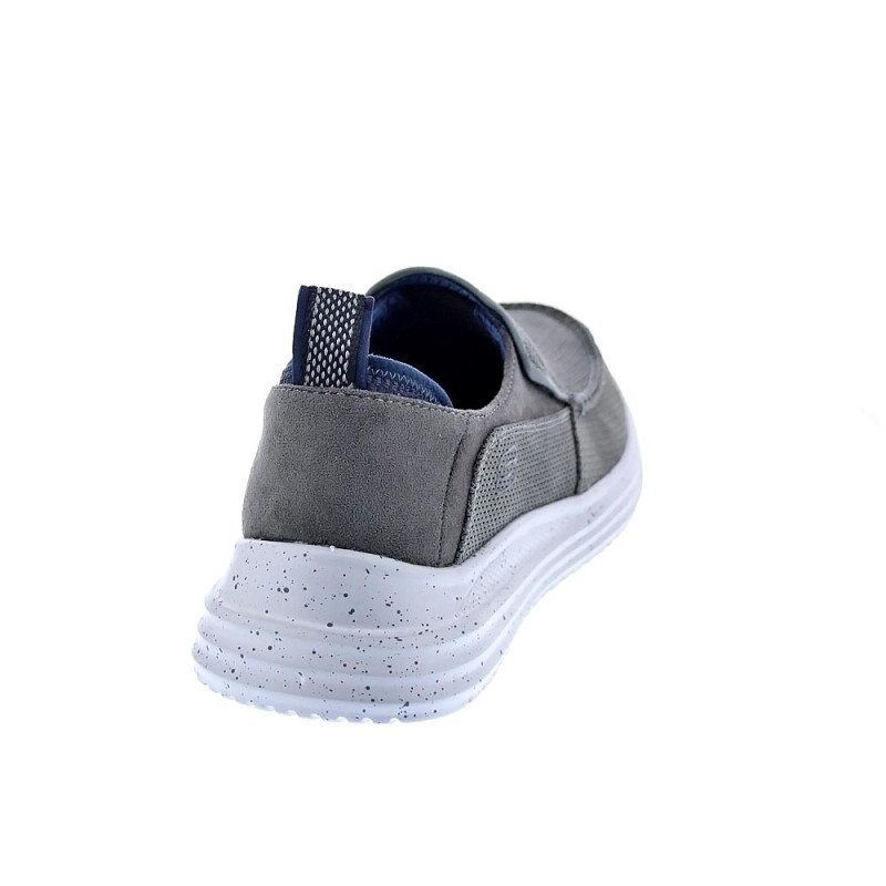 Mocasines Skechers zapatos Hombre modelo Moc Toe Gris Elástico