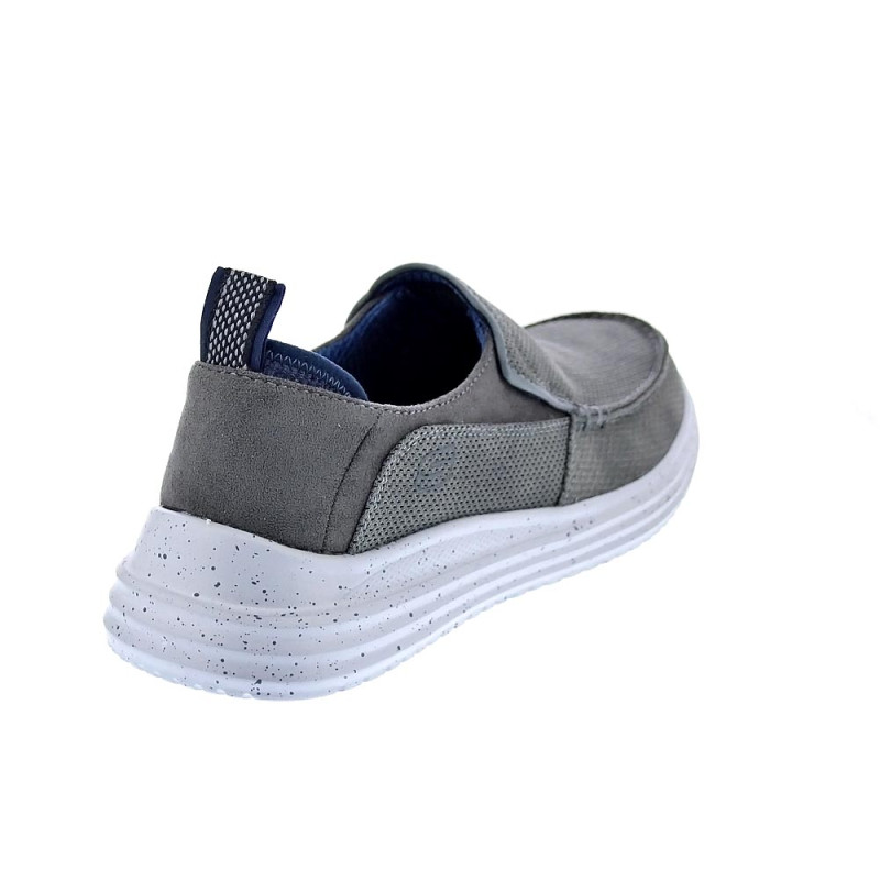 Mocasines Skechers zapatos Hombre modelo Moc Toe Gris Elástico