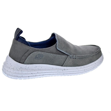 Mocasines Skechers zapatos Hombre modelo Moc Toe Gris Elástico