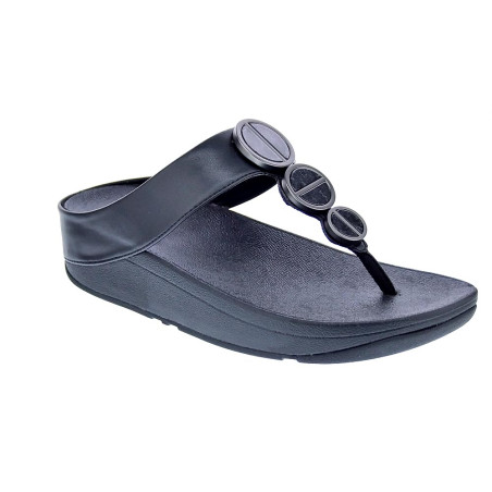 Sandalias FitFlop zapatos Mujer modelo Halo Metallic Negro 