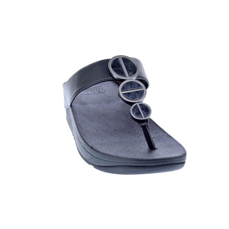 Sandalias FitFlop zapatos Mujer modelo Halo Metallic Negro 