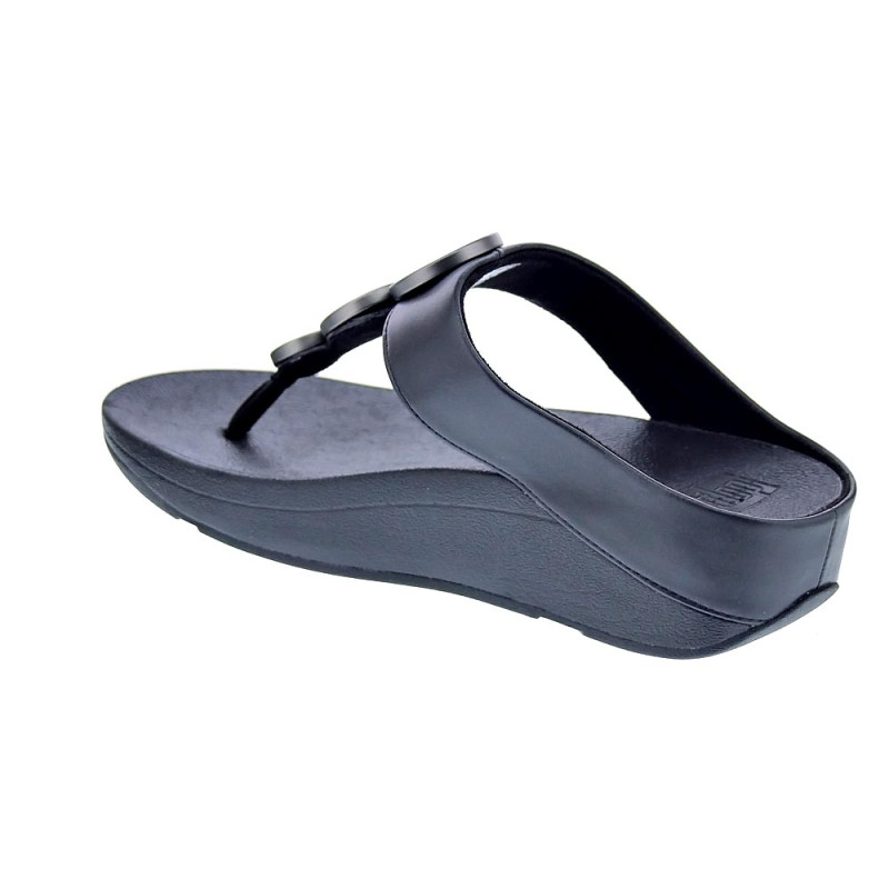 Sandalias FitFlop zapatos Mujer modelo Halo Metallic Negro 