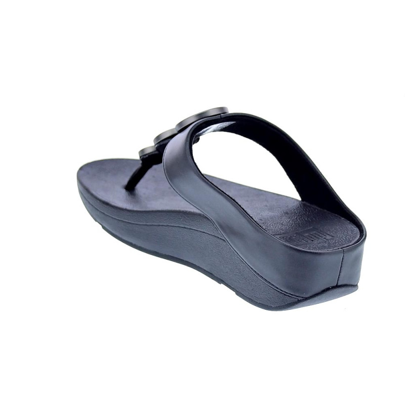 Sandalias FitFlop zapatos Mujer modelo Halo Metallic Negro 