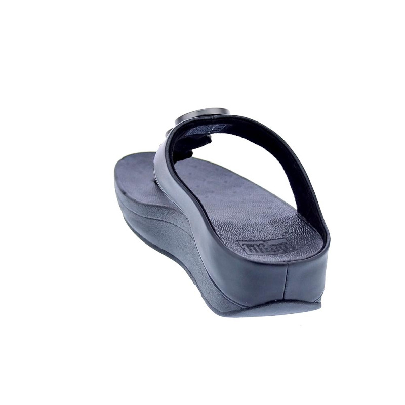 Sandalias FitFlop zapatos Mujer modelo Halo Metallic Negro 