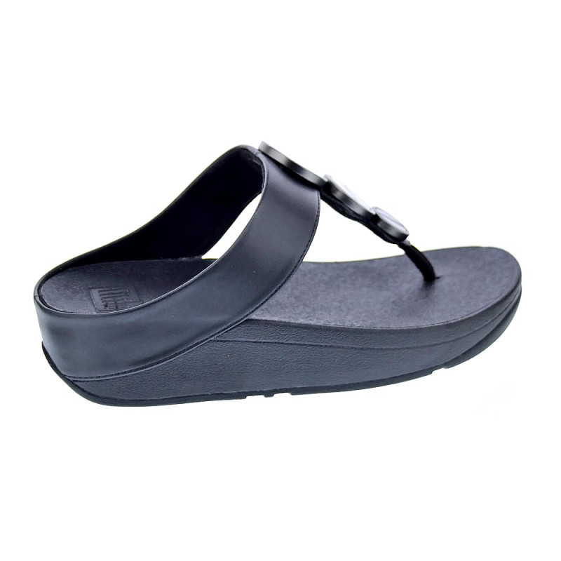 Sandalias FitFlop zapatos Mujer modelo Halo Metallic Negro 