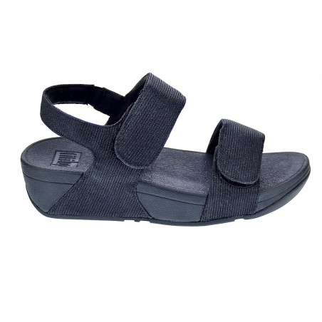 Sandalias FitFlop zapatos Mujer modelo Lulu Adj Shimmerlux Negro 