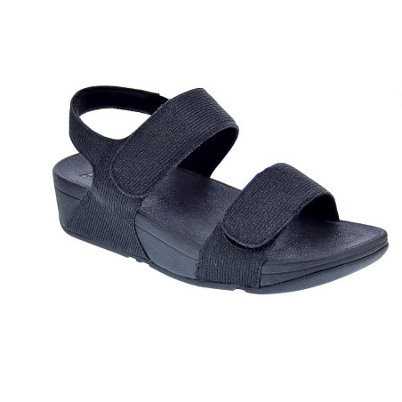 Sandalias FitFlop zapatos Mujer modelo Lulu Adj Shimmerlux Negro 