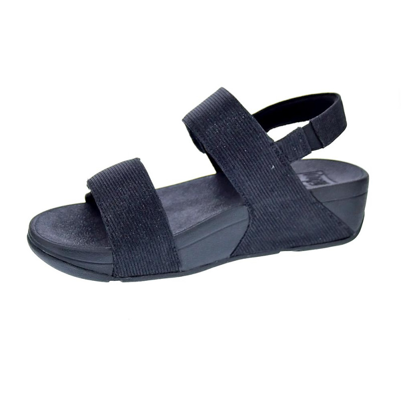 Sandalias FitFlop zapatos Mujer modelo Lulu Adj Shimmerlux Negro 