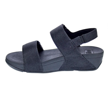 Sandalias FitFlop zapatos Mujer modelo Lulu Adj Shimmerlux Negro 