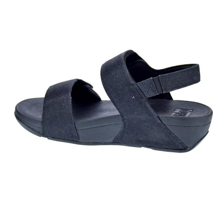 Sandalias FitFlop zapatos Mujer modelo Lulu Adj Shimmerlux Negro 