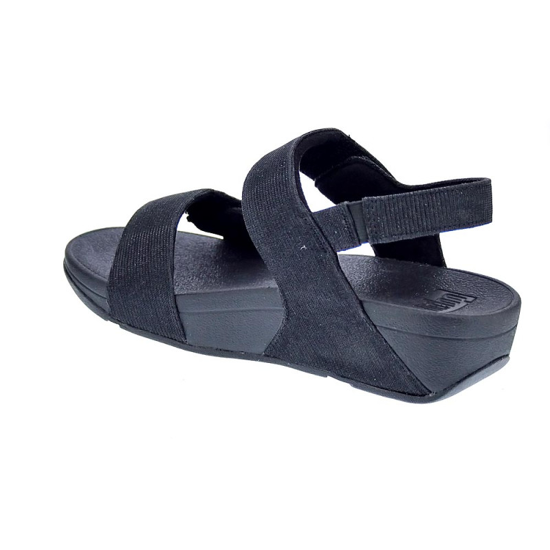 Sandalias FitFlop zapatos Mujer modelo Lulu Adj Shimmerlux Negro 