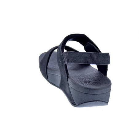 Sandalias FitFlop zapatos Mujer modelo Lulu Adj Shimmerlux Negro 