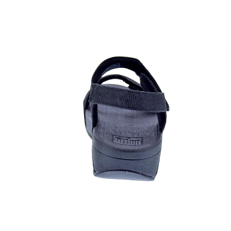 Sandalias FitFlop zapatos Mujer modelo Lulu Adj Shimmerlux Negro 