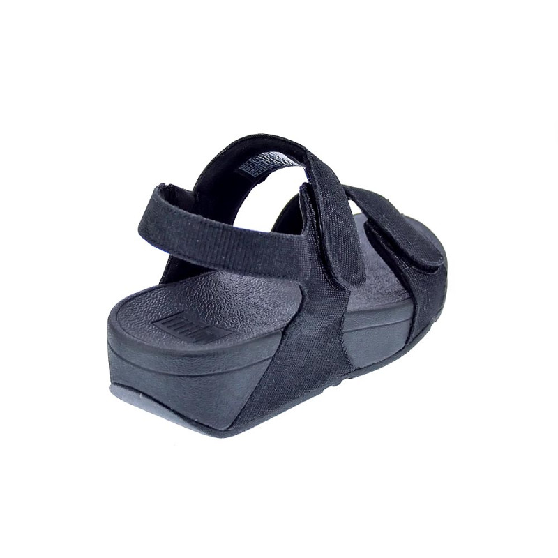 Sandalias FitFlop zapatos Mujer modelo Lulu Adj Shimmerlux Negro 