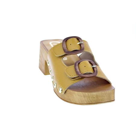 Zuecos Claudia zapatos Mujer modelo Idala Amarillo 