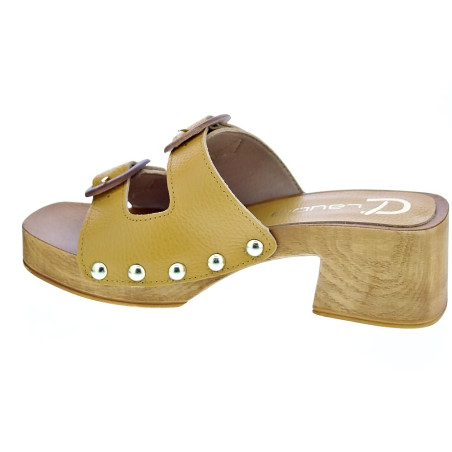 Zuecos Claudia zapatos Mujer modelo Idala Amarillo 