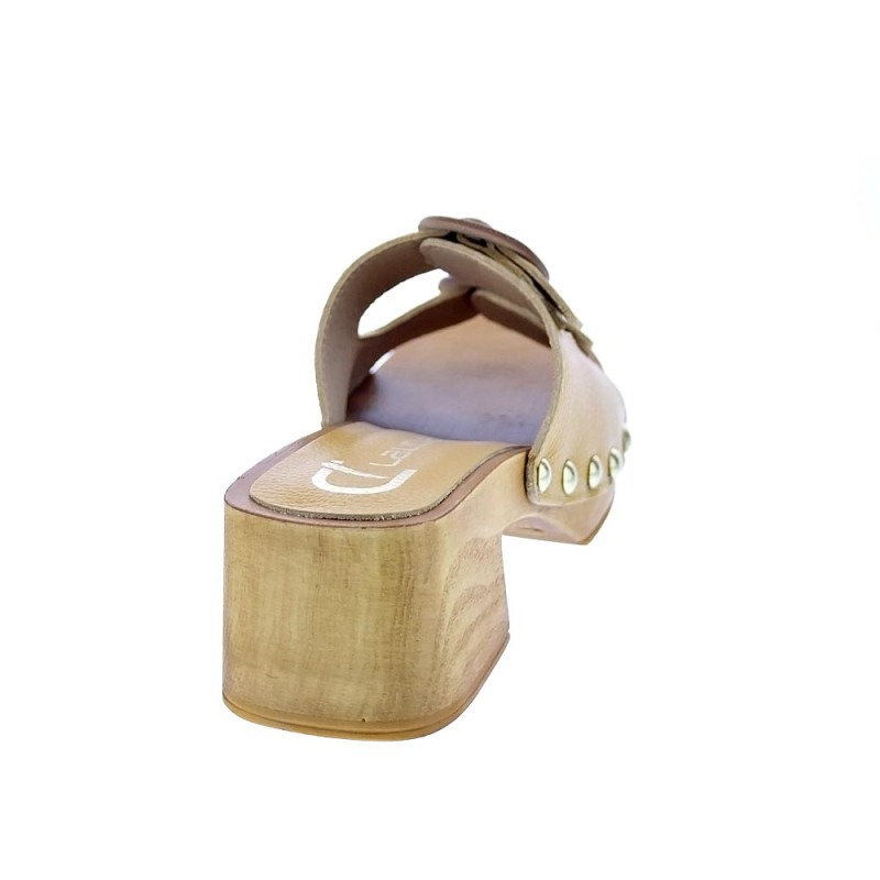 Zuecos Claudia zapatos Mujer modelo Idala Amarillo 