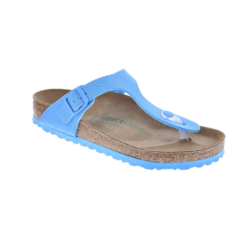Sandalias Birkenstock zapatos Mujer modelo Gizeh Azul 