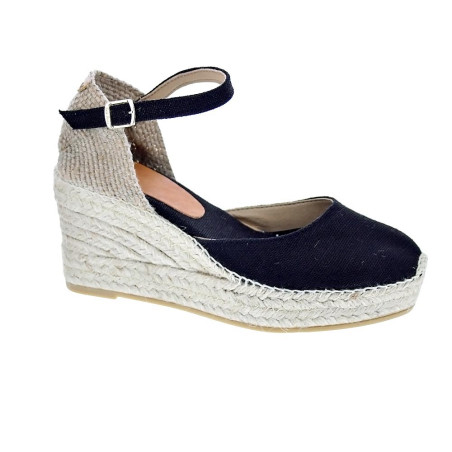 Alpargatas Toni Pons zapatos Mujer modelo Laia Negro Hebillas
