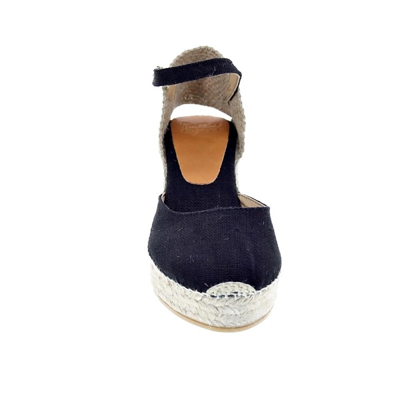 Alpargatas Toni Pons zapatos Mujer modelo Laia Negro Hebillas