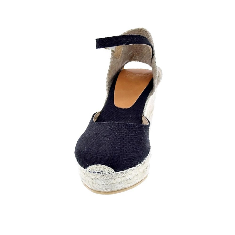 Alpargatas Toni Pons zapatos Mujer modelo Laia Negro Hebillas