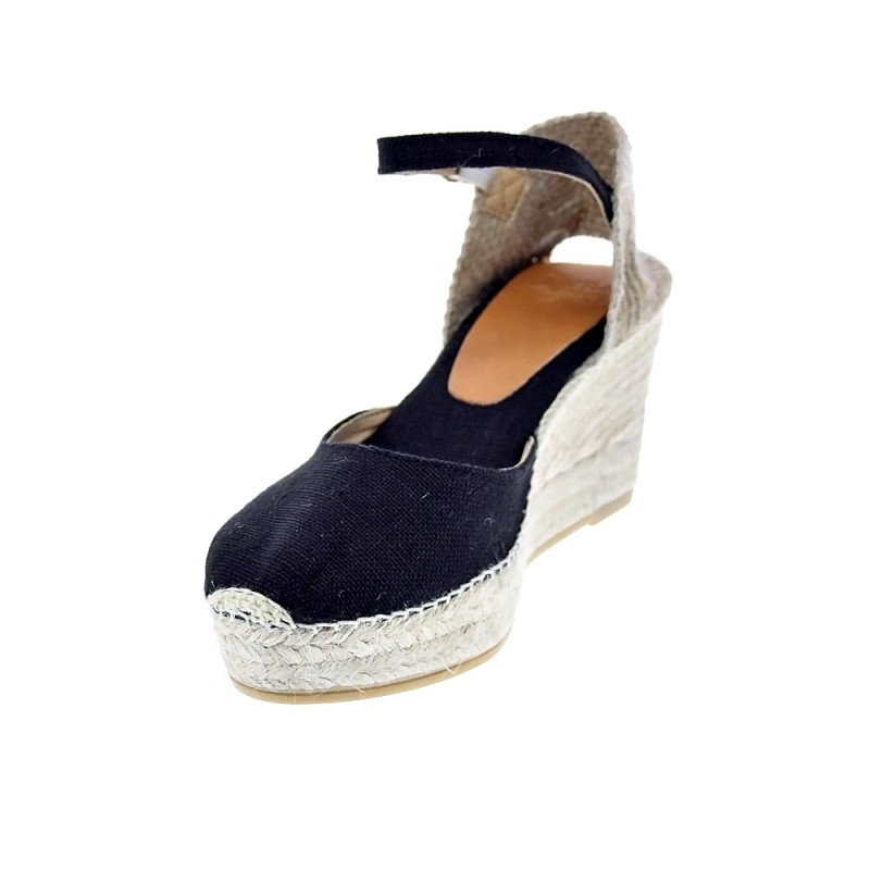 Alpargatas Toni Pons zapatos Mujer modelo Laia Negro Hebillas