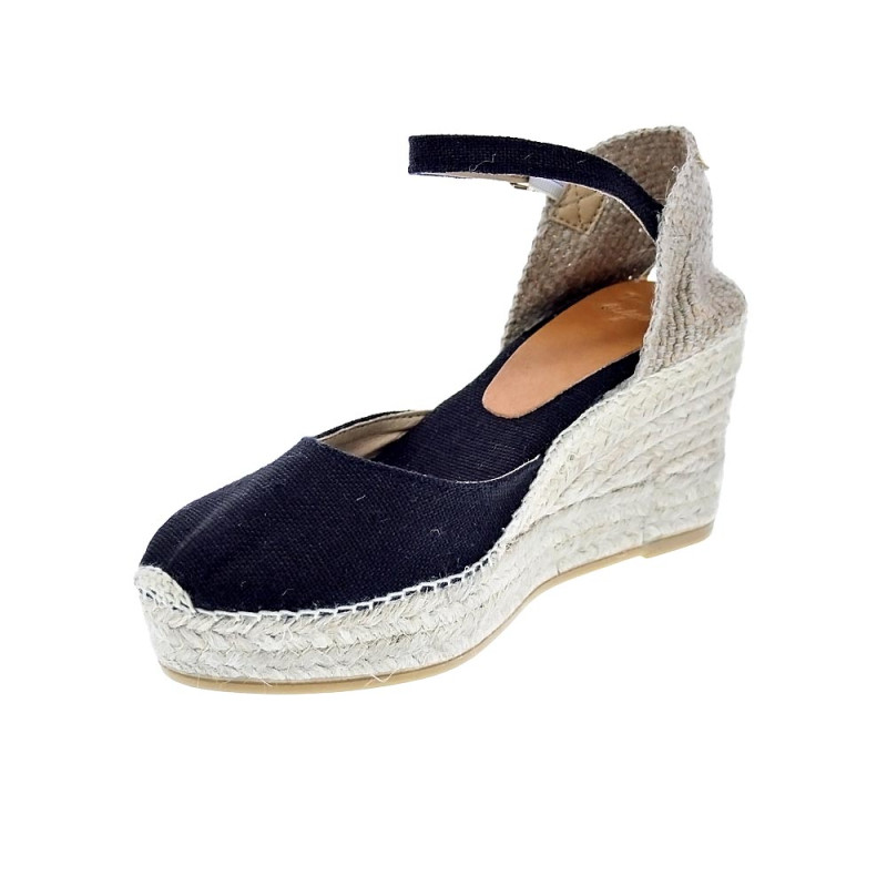 Alpargatas Toni Pons zapatos Mujer modelo Laia Negro Hebillas