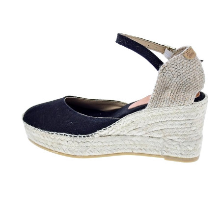 Alpargatas Toni Pons zapatos Mujer modelo Laia Negro Hebillas