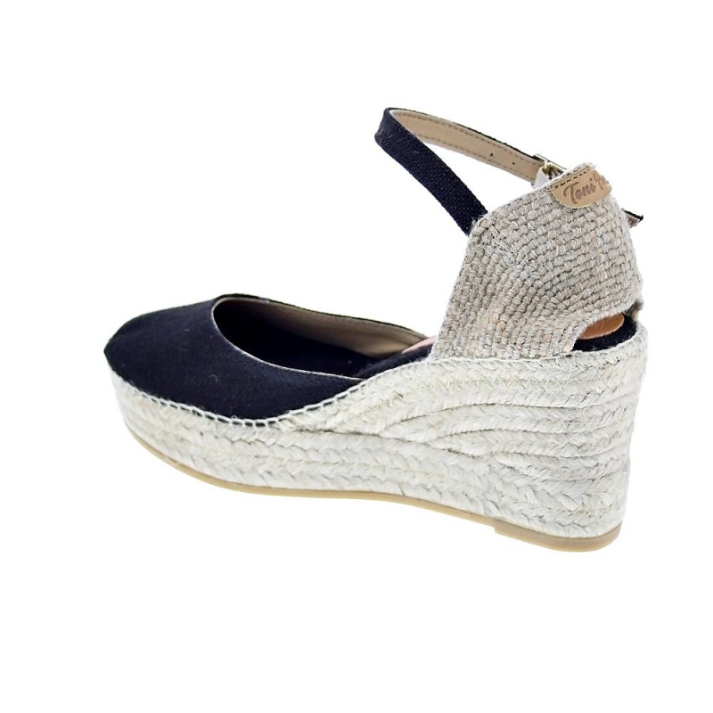 Alpargatas Toni Pons zapatos Mujer modelo Laia Negro Hebillas