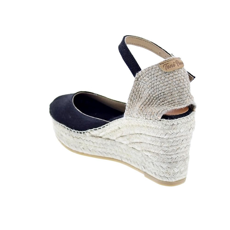 Alpargatas Toni Pons zapatos Mujer modelo Laia Negro Hebillas
