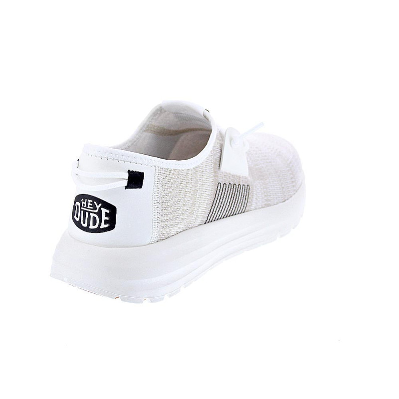 Mocasines Hey Dude zapatos Hombre modelo Sirocco Blanco 