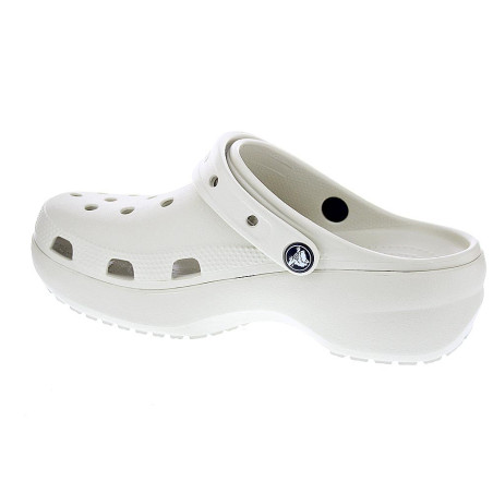 Zuecos Crocs zapatos Mujer modelo Classic Platform Clog Beige 