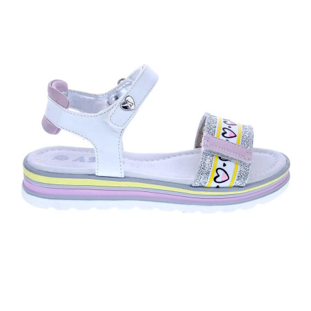 Sandalias Asso zapatos Niña modelo AG14964 Blanco 