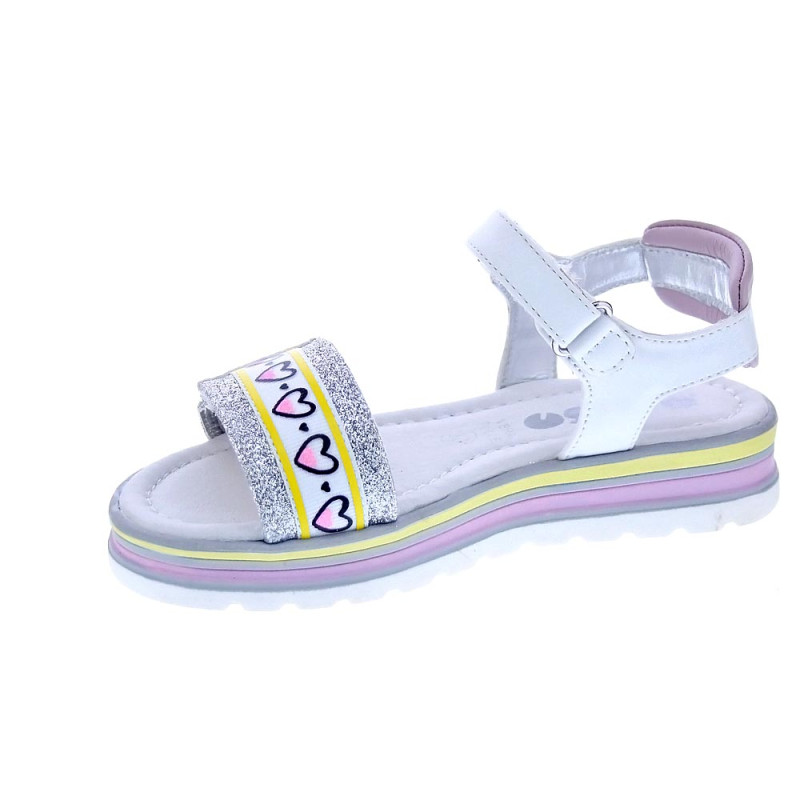 Sandalias Asso zapatos Niña modelo AG14964 Blanco 