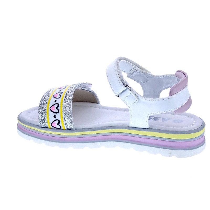 Sandalias Asso zapatos Niña modelo AG14964 Blanco 