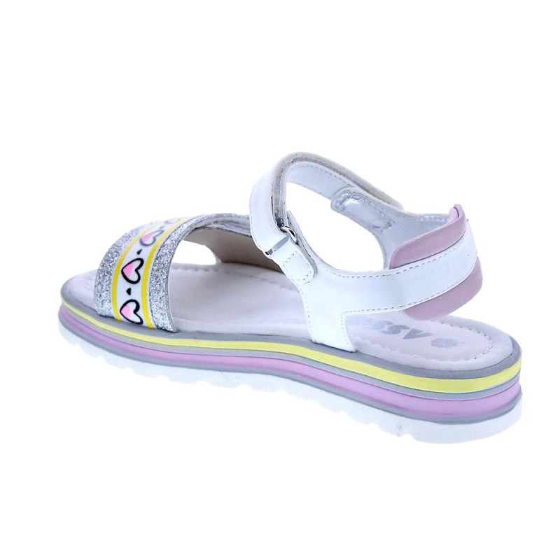 Sandalias Asso zapatos Niña modelo AG14964 Blanco 