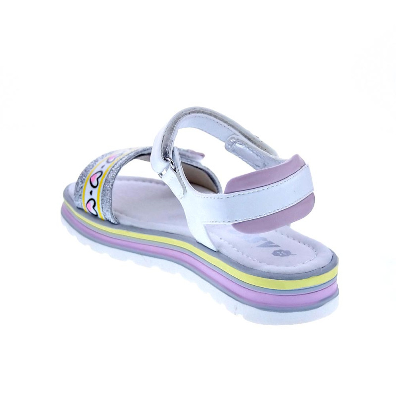 Sandalias Asso zapatos Niña modelo AG14964 Blanco 