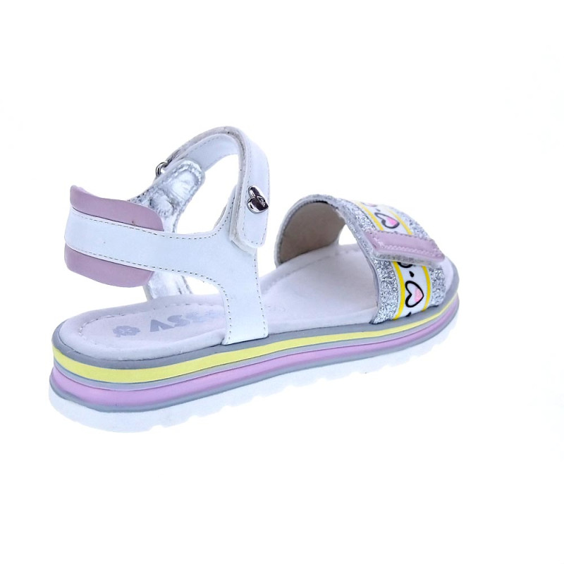Sandalias Asso zapatos Niña modelo AG14964 Blanco 