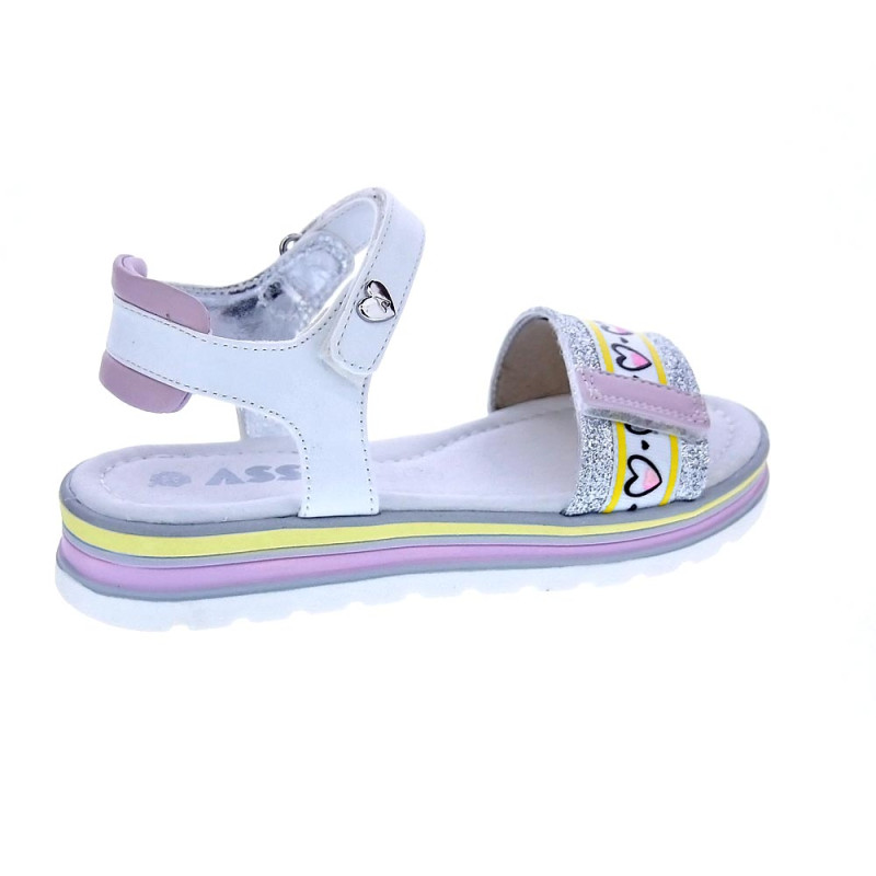 Sandalias Asso zapatos Niña modelo AG14964 Blanco 