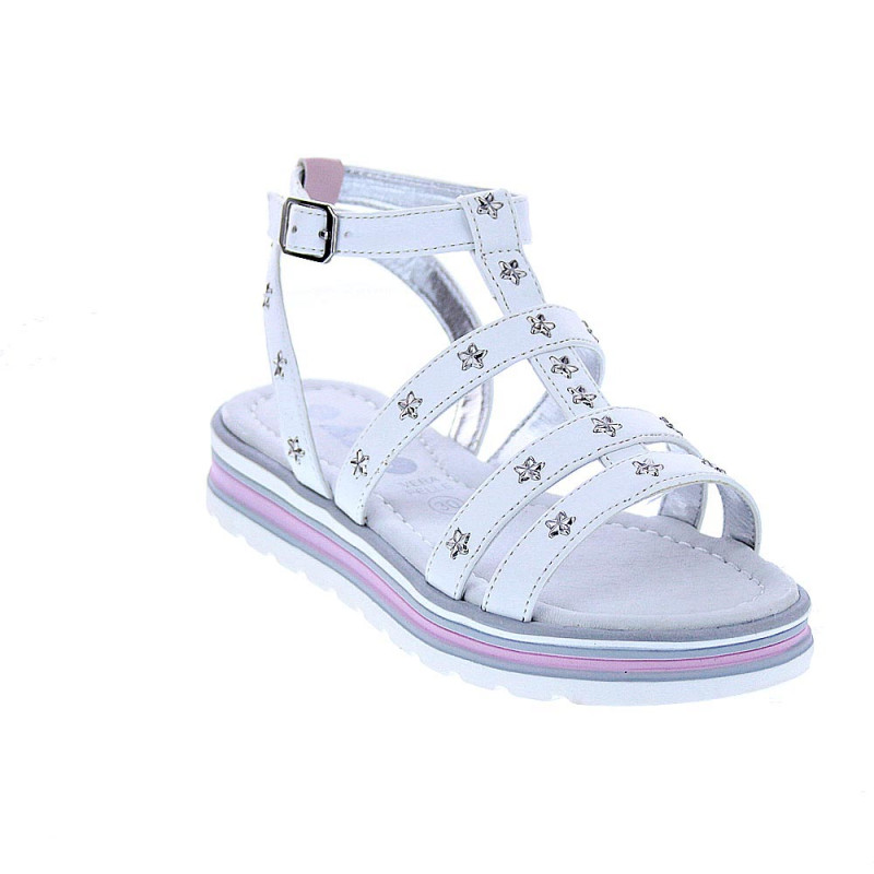 Sandalias Asso zapatos Niña modelo AG14961 Blanco 