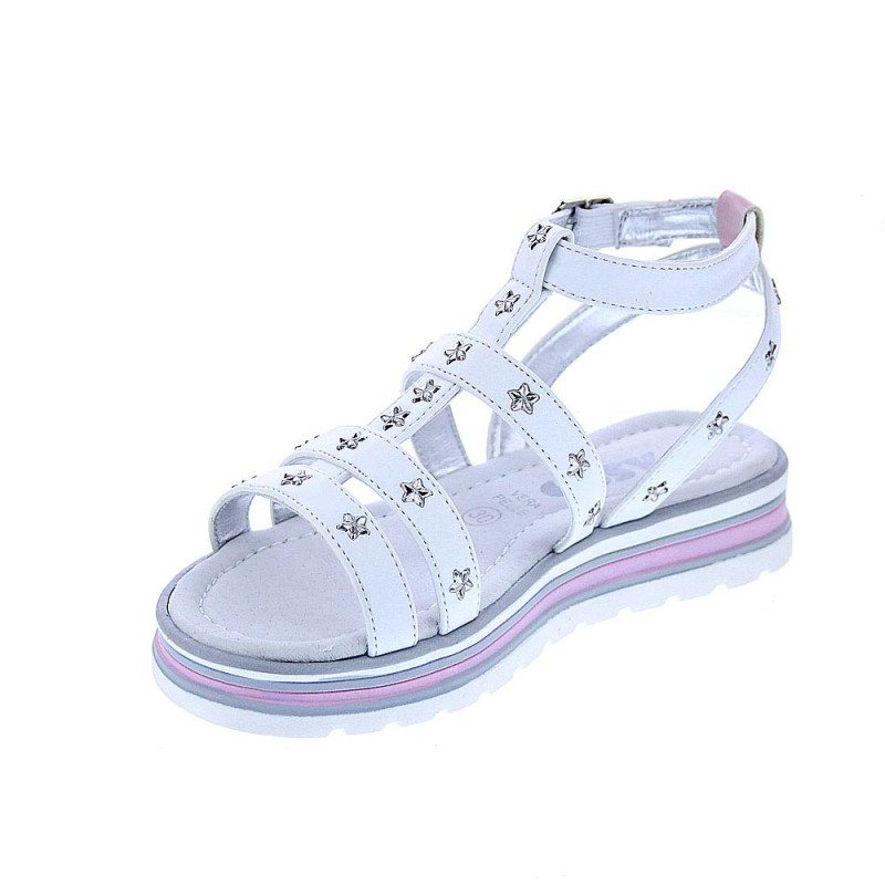 Sandalias Asso zapatos Niña modelo AG14961 Blanco 