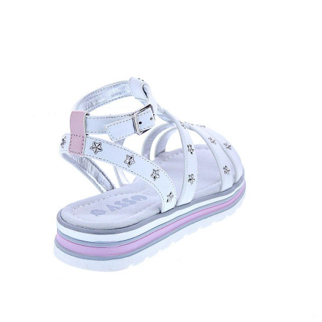 Sandalias Asso zapatos Niña modelo AG14961 Blanco 