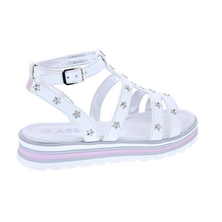 Sandalias Asso zapatos Niña modelo AG14961 Blanco 