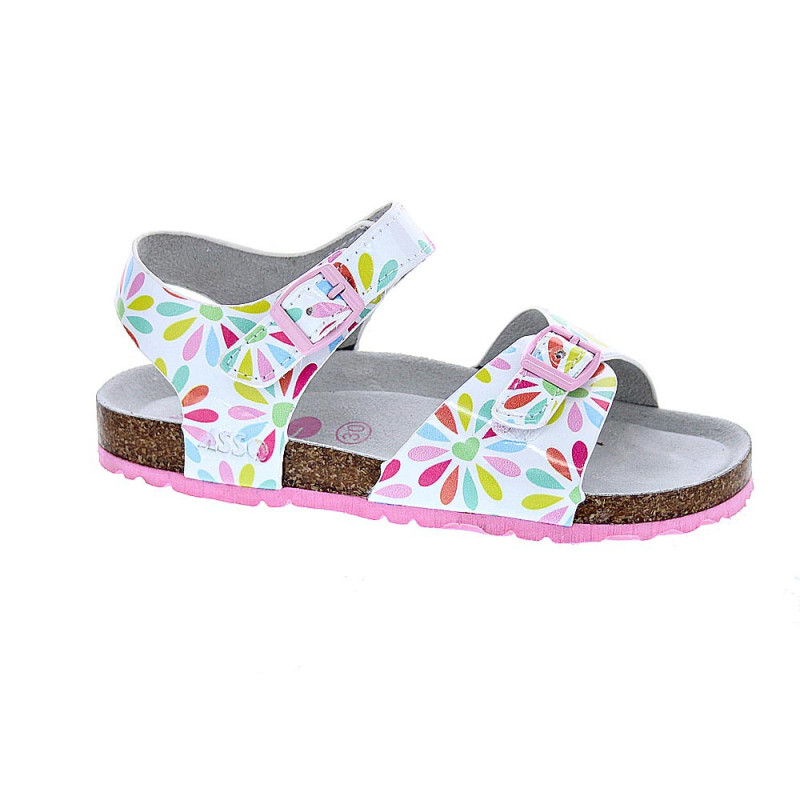 Sandalias Asso zapatos Niña modelo Ag 15022 Blanco 