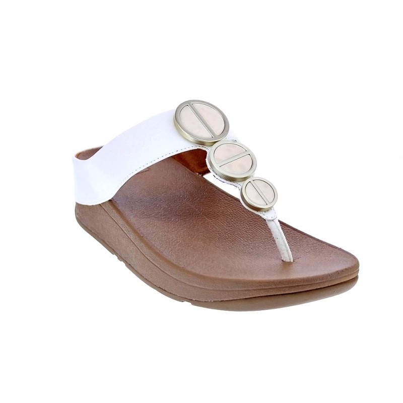 Sandalias FitFlop zapatos Mujer modelo Halo Metallic Beige 