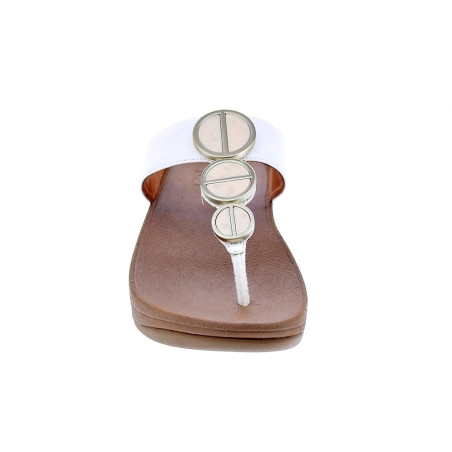 Sandalias FitFlop zapatos Mujer modelo Halo Metallic Beige 