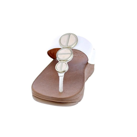 Sandalias FitFlop zapatos Mujer modelo Halo Metallic Beige 