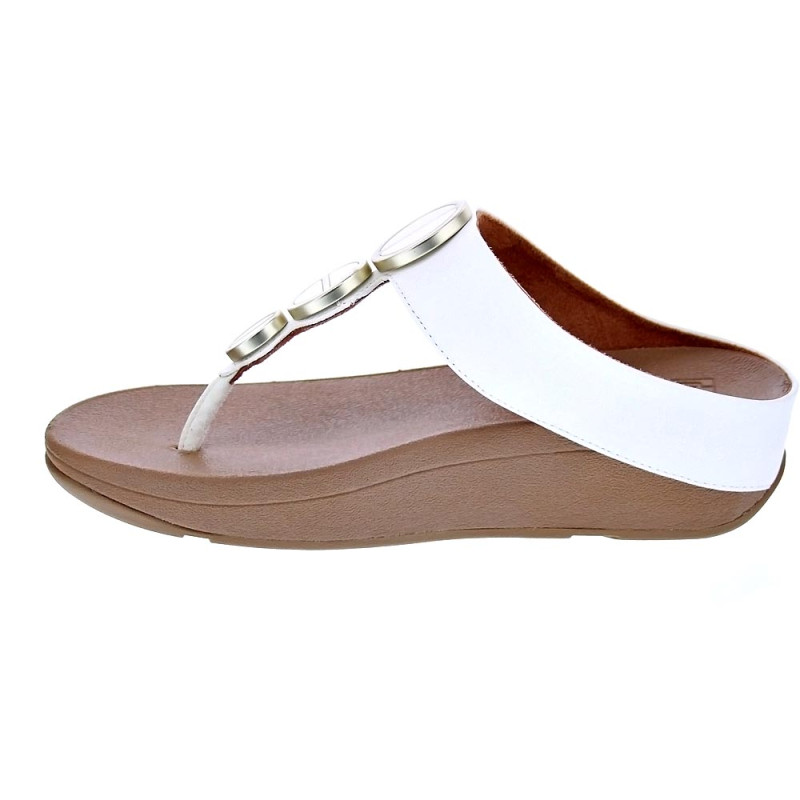 Sandalias FitFlop zapatos Mujer modelo Halo Metallic Beige 