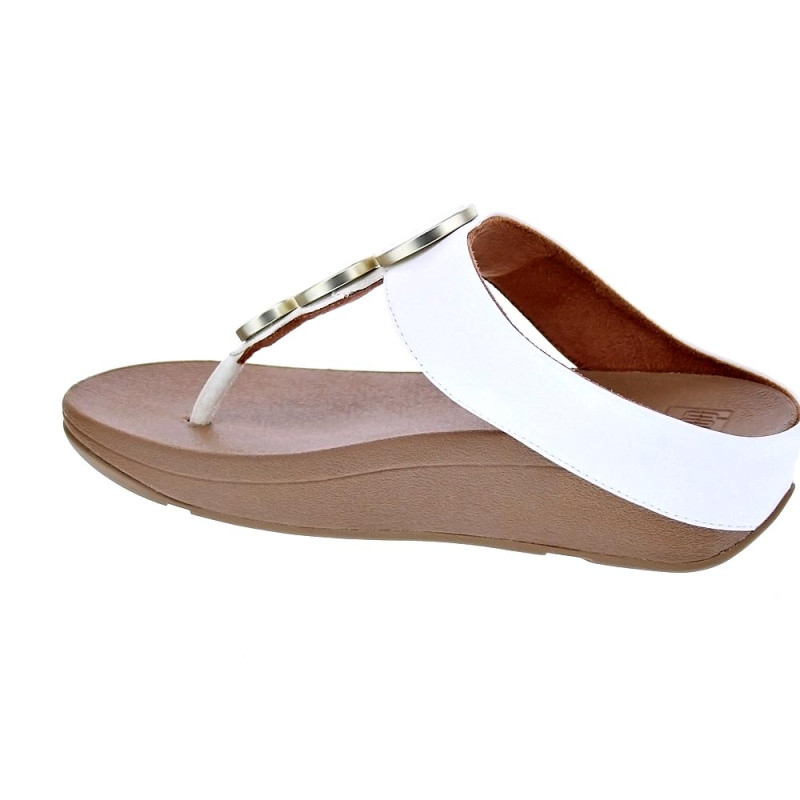 Sandalias FitFlop zapatos Mujer modelo Halo Metallic Beige 
